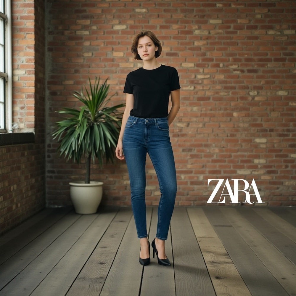 Zara Trafaluc, Classic Blue Jeans, Size 8